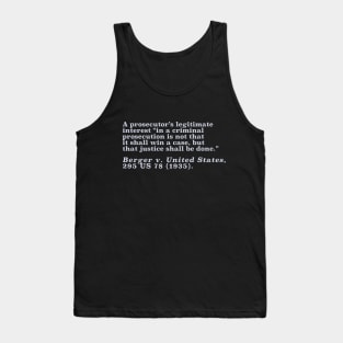 Berger v. United States Tank Top